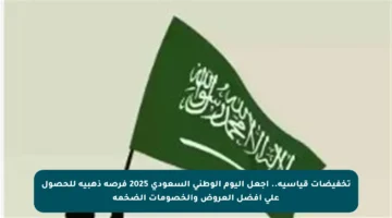 تخفيضات قياسية.. اجعل اليوم الوطني السعودي 2025 فرصة ذهبية للحصول على أفضل العروض والخصومات الضخمة